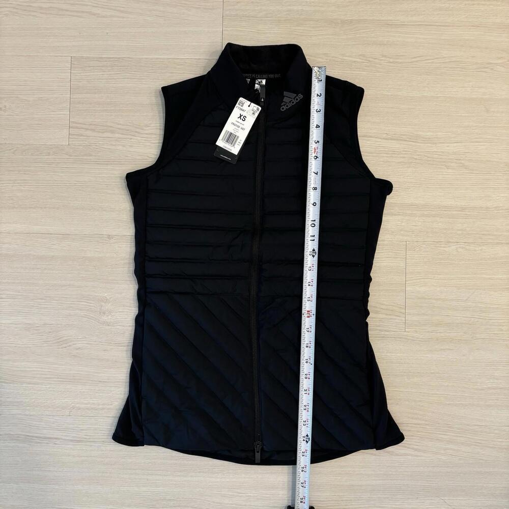 NWT Adidas Women’s Frostguard Vest Duck Down Puffer Insulated Warm Golf Black XS - Picture 9 of 9
